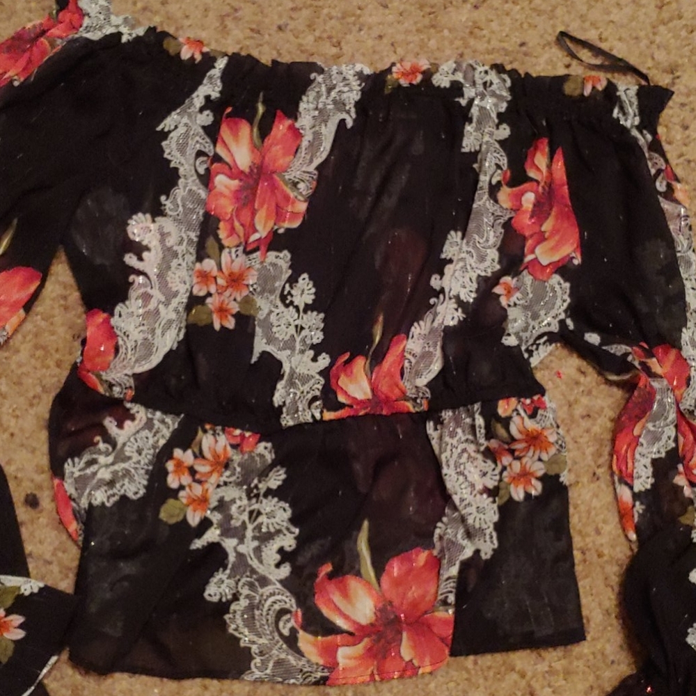 Off the shoulder crop top